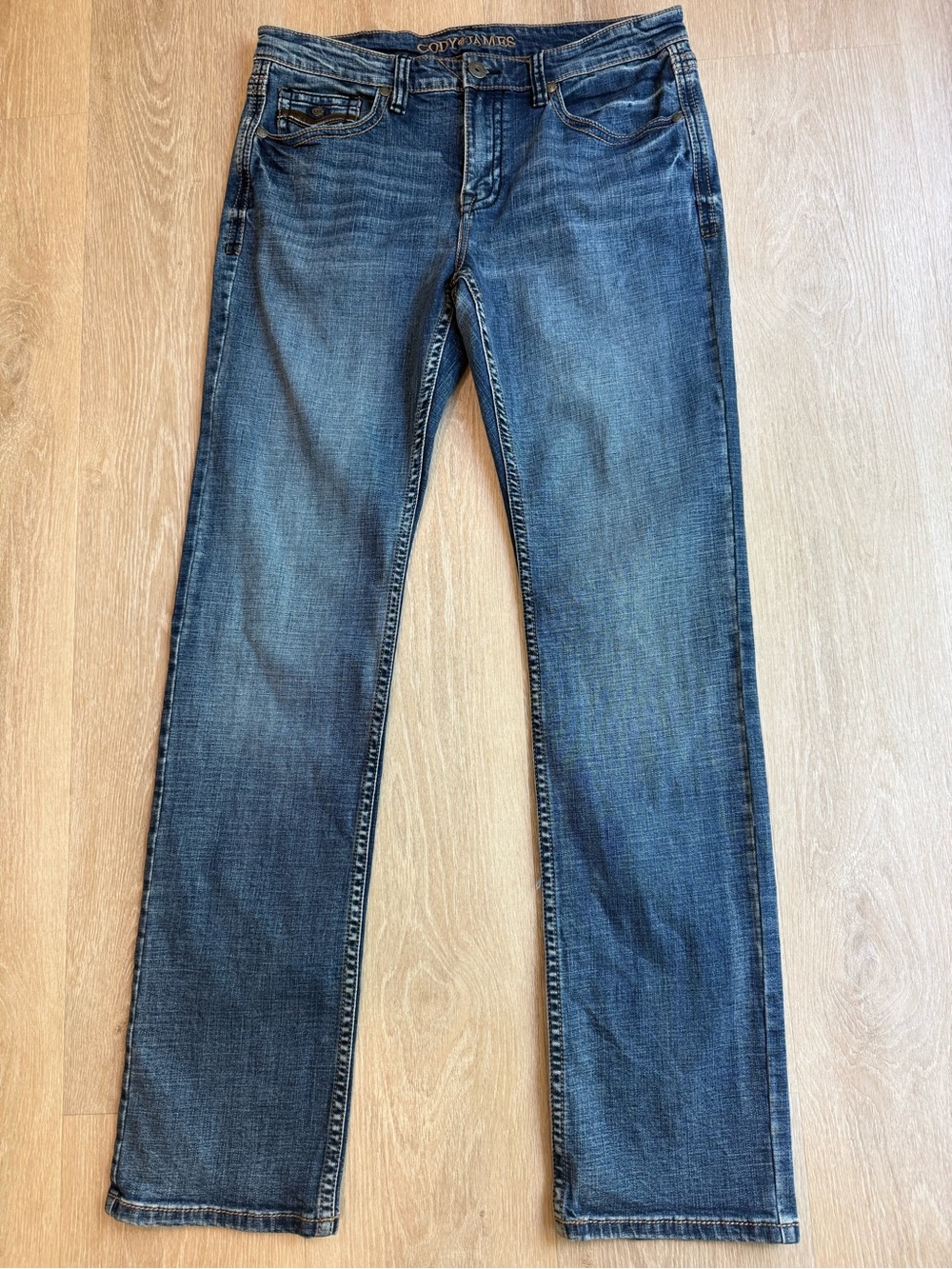 Cody James Men's Straight-Leg Jeans in Medium Blue